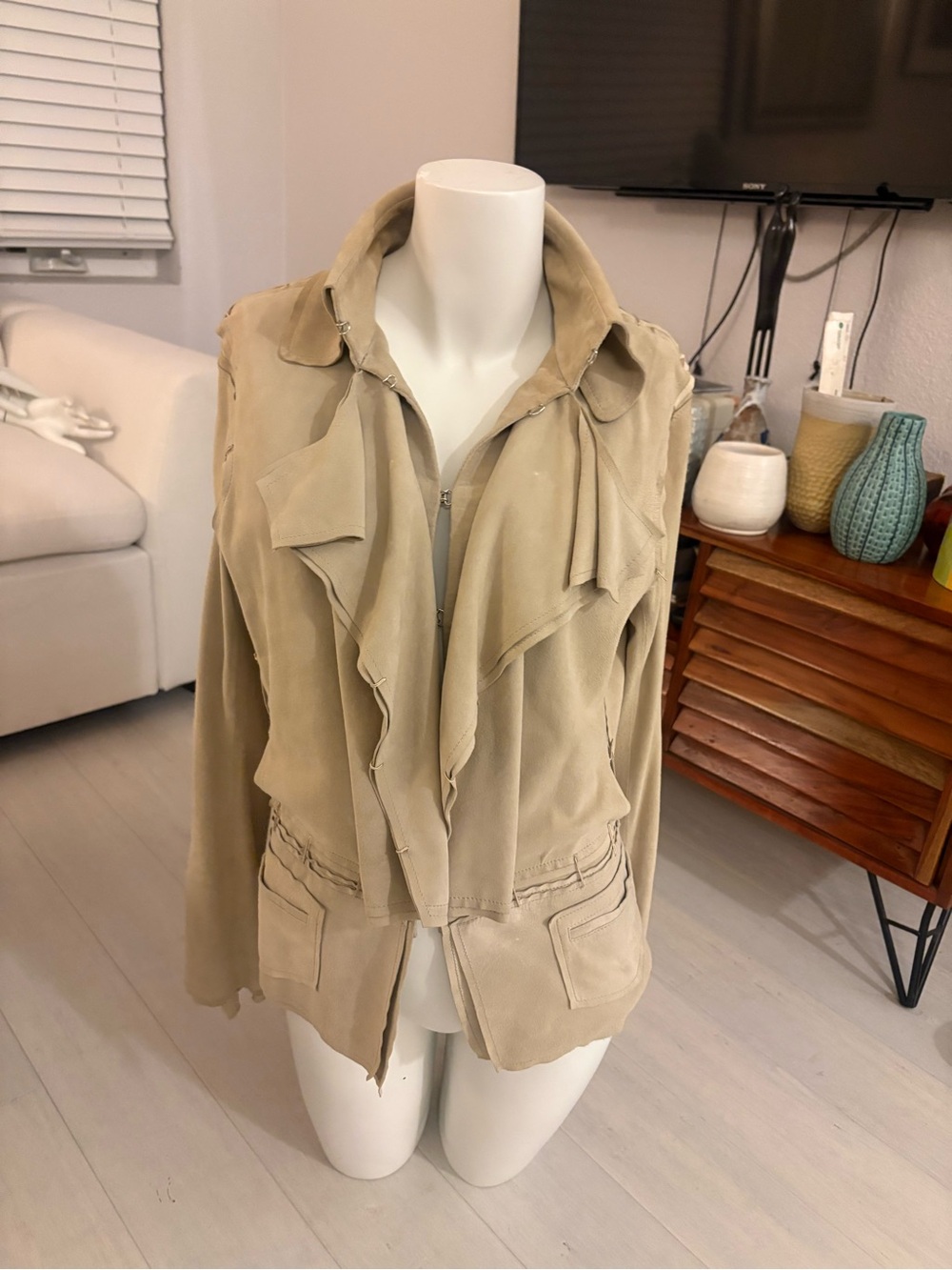 Free People Sand Ruffle-Front Utility Jacket - Picture 4 of 10